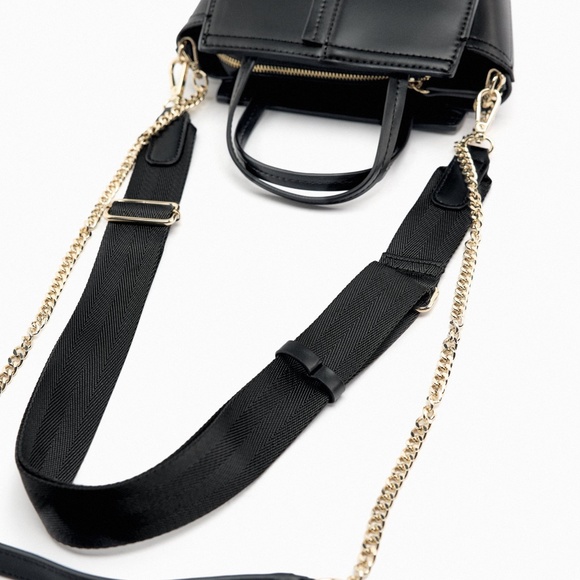(SOLD) ZARA MINI CITY BAG BLACK - Picture 10 of 13